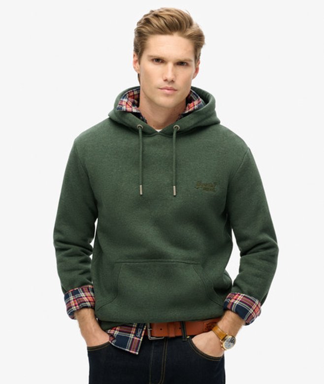 Superdry Essential Logo Hoodie Groen
