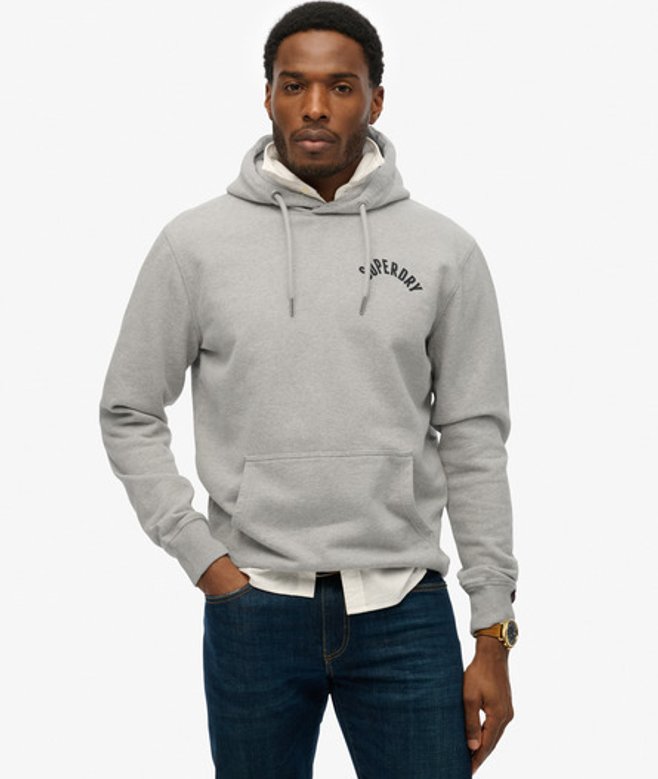 Superdry Athletic Essentials Hoodie Grey