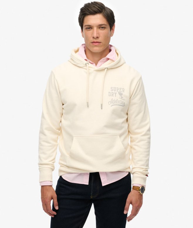 Superdry Athletic Essentials Hoodie White