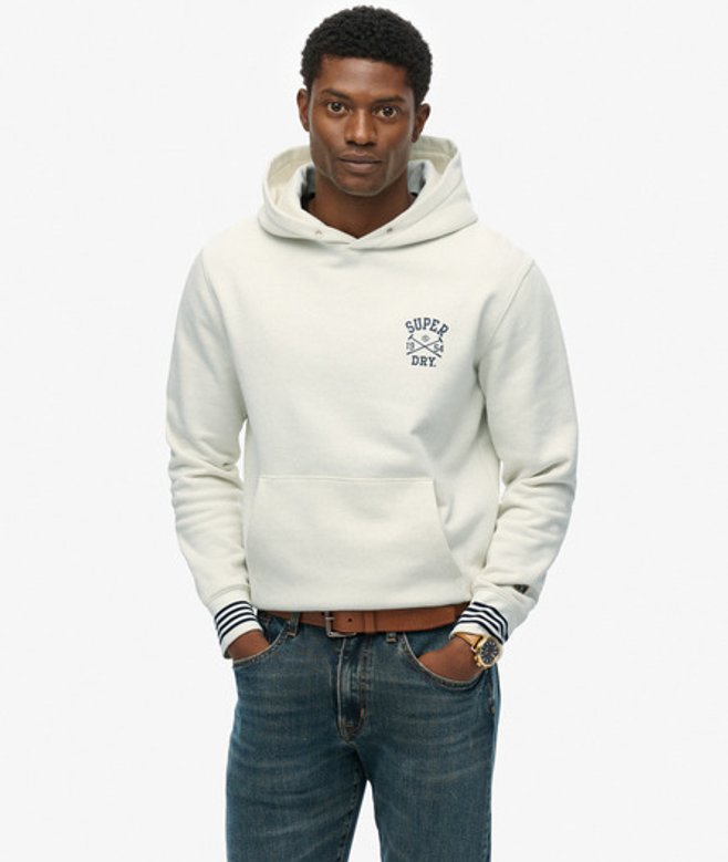 Superdry Athletic Club Hoodie White