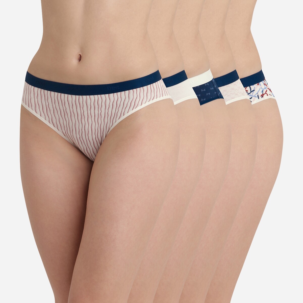 DIM Set van 5 slips POCKETS COTON