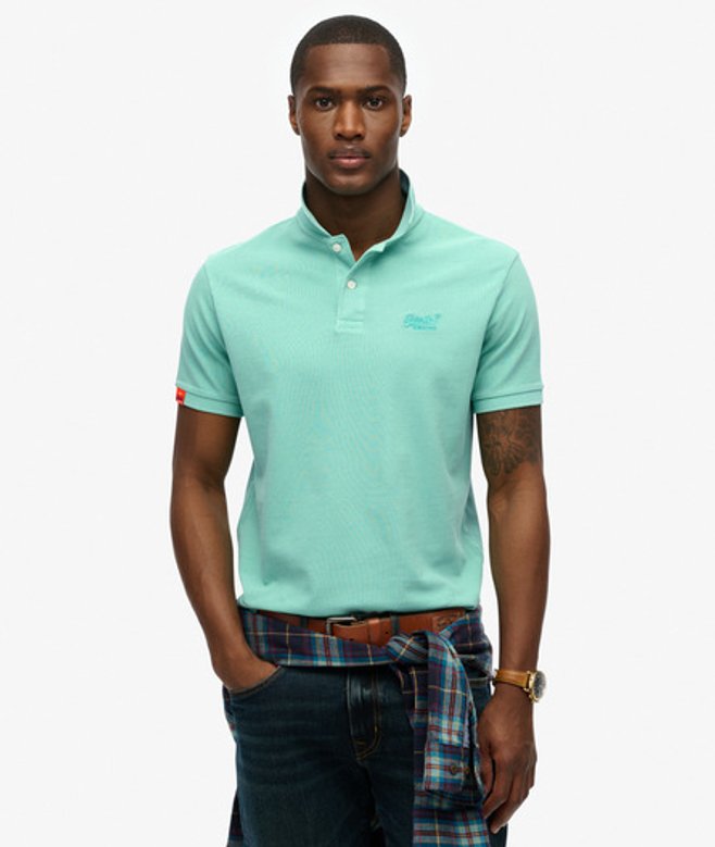 Superdry Vintage Destroy Poloshirt Green