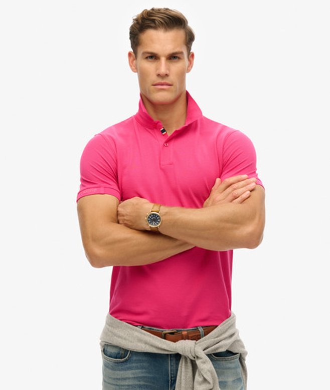 Superdry City Piqué Poloshirt Pink