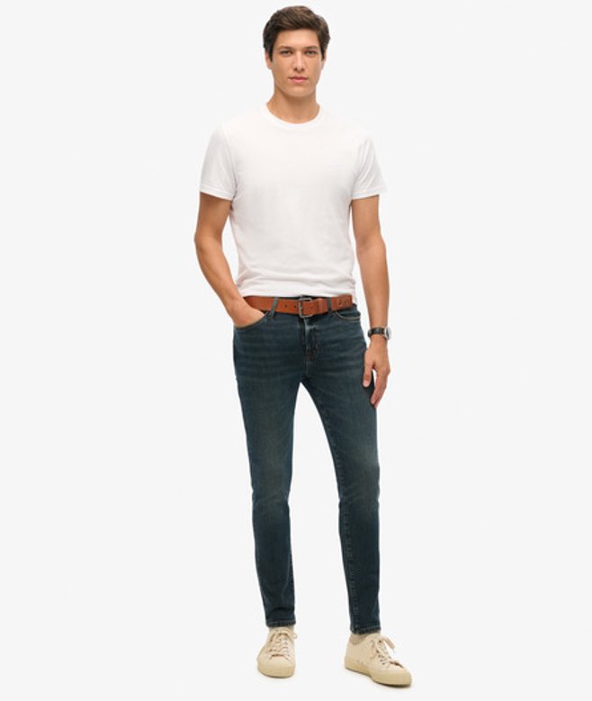 Superdry Vintage Skinny Jeans Donkerblauw