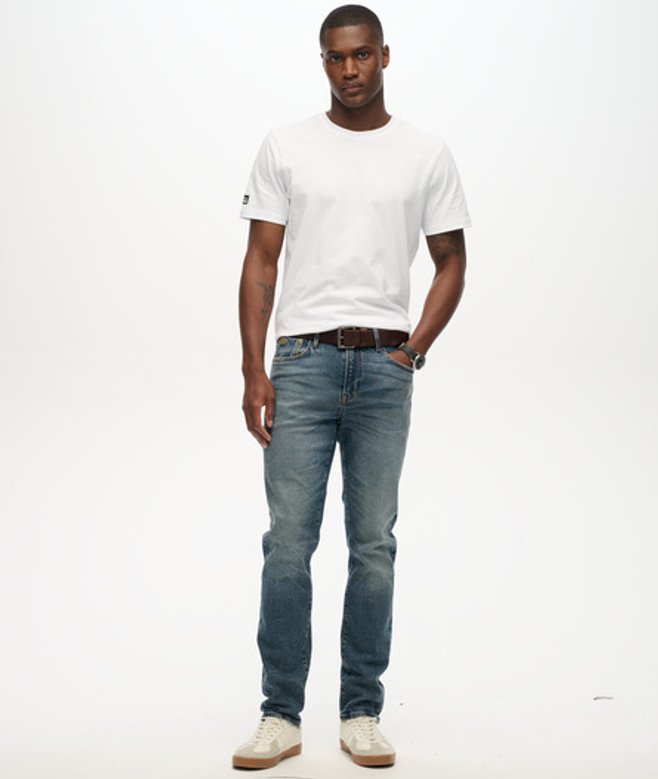 Superdry The Merchant Store - Biologische Slim Jeans Blue