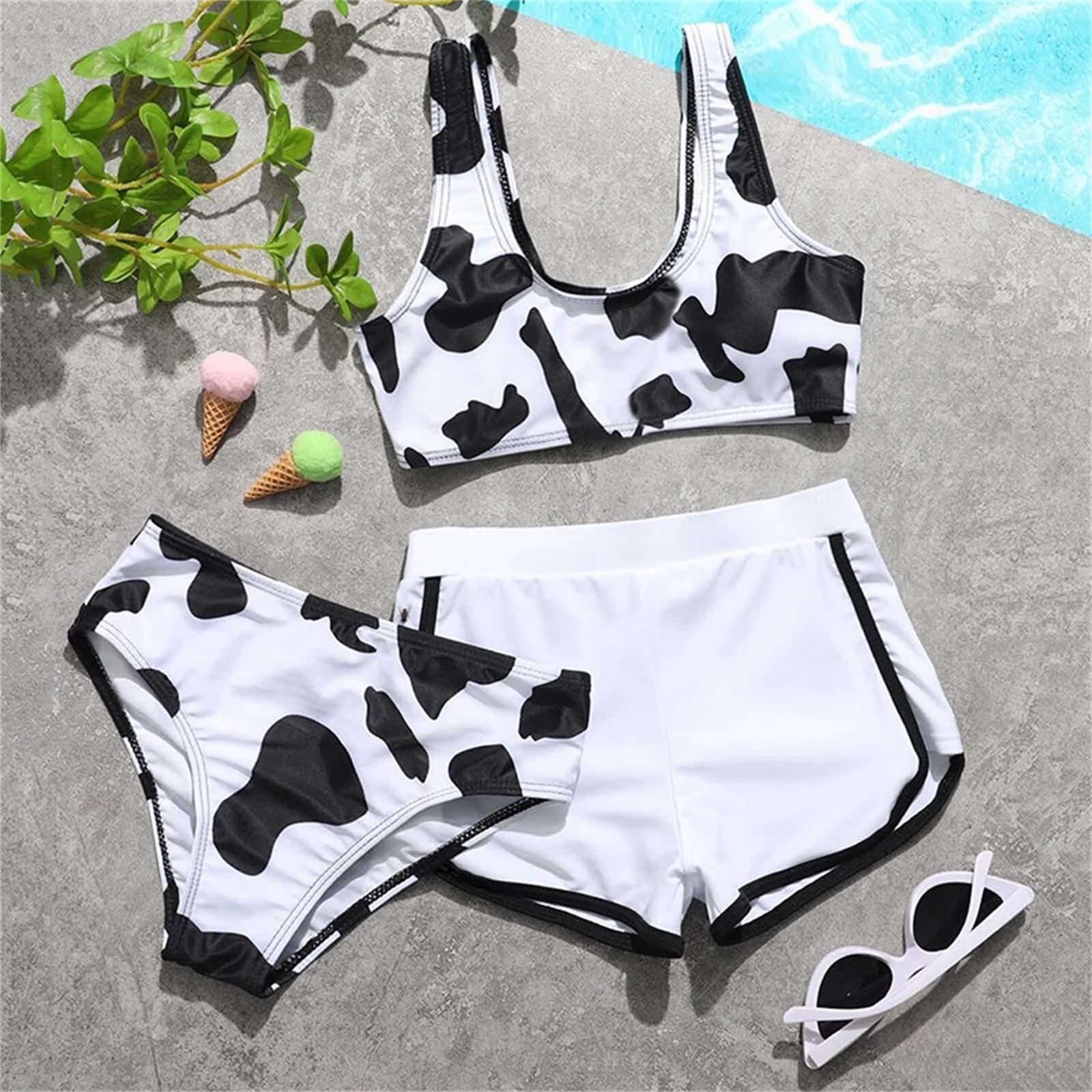 Zhengfuzhihai Peuter Baby Gir Badmode Watermeloen Gestreept Badpak Strand Romper 160 rokerige zwarte kleur