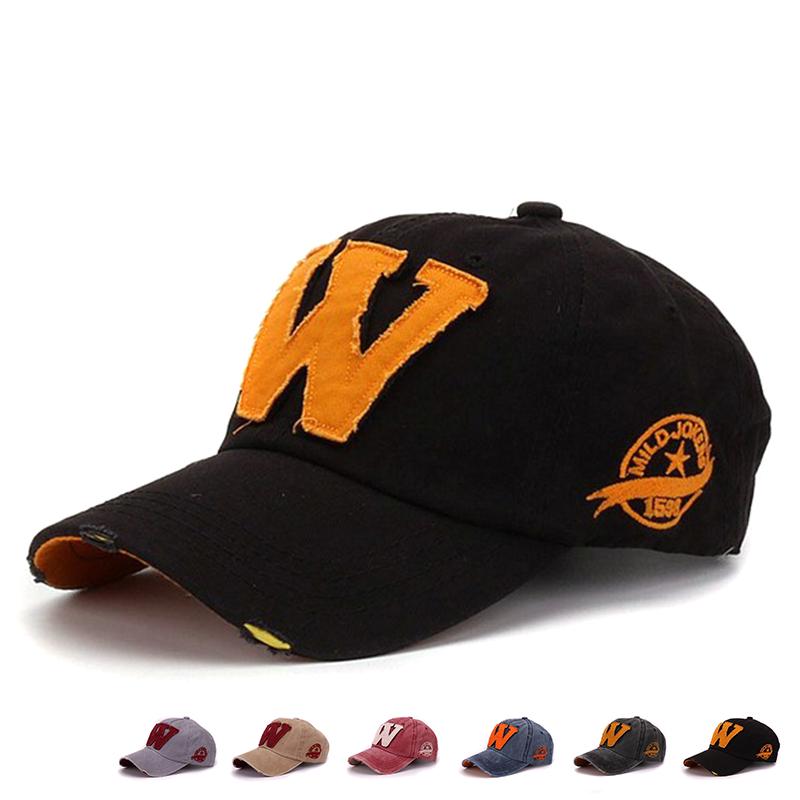 Cap Factory Katoenen honkbalhoeden Damesmode Sport Hiphophoed Heren Gewassen Daddy Cap zwart