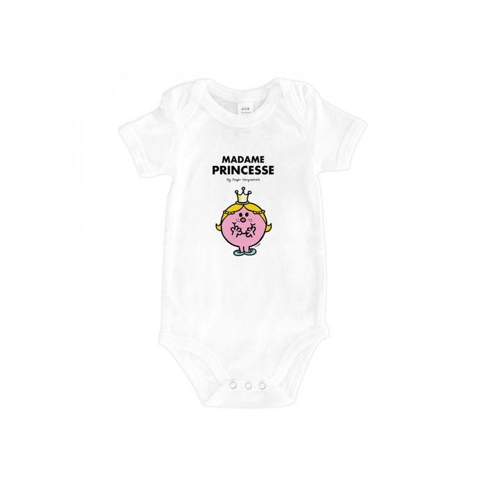 MANI TEXTILE Monsieur Madame - Bodys bébé  madame princesse  Blanc 12/18 M