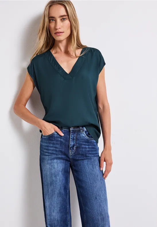 Street One V-hals blouse shirt