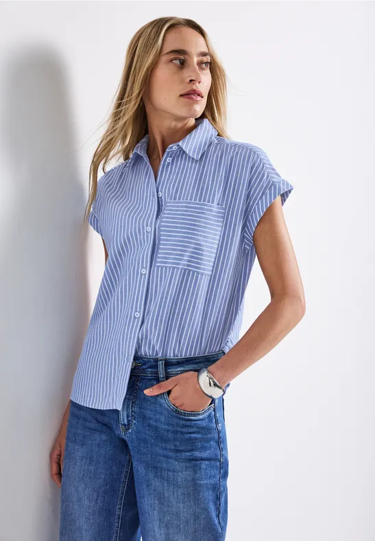 Street One Overhemdblouse met glitterdetails