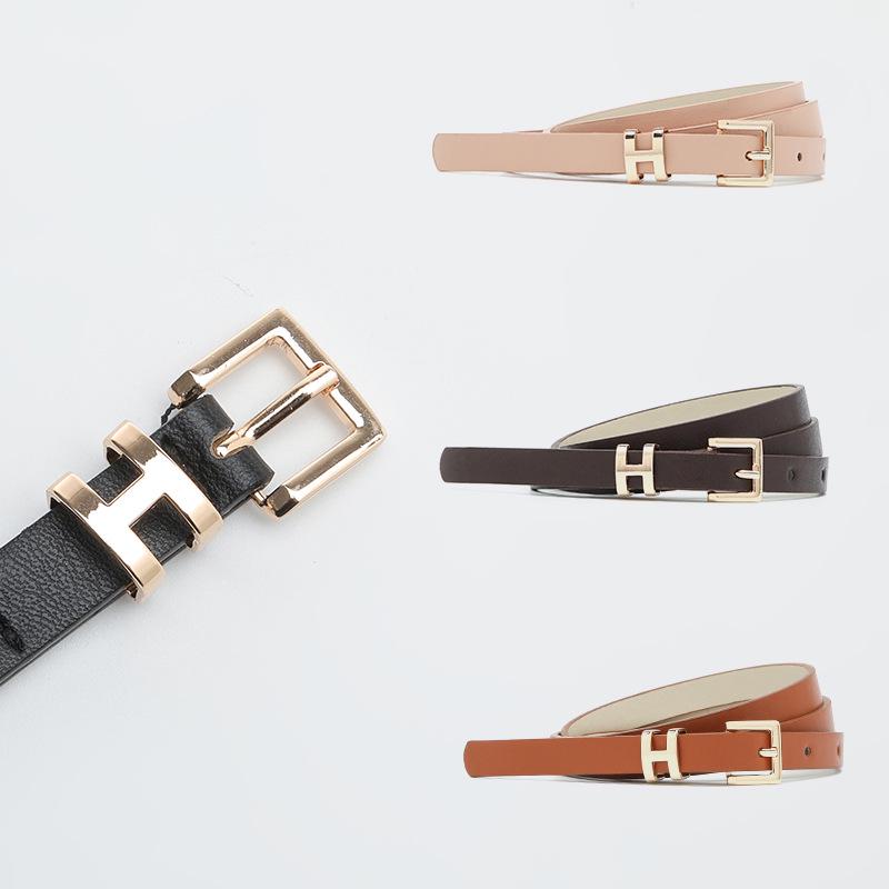 Got Now I-Vormige Gesp Dunne Riem: Elegante Damesmode Accessoire voor Jurken en Pakken Length 106cm, Width 1.4cm roze