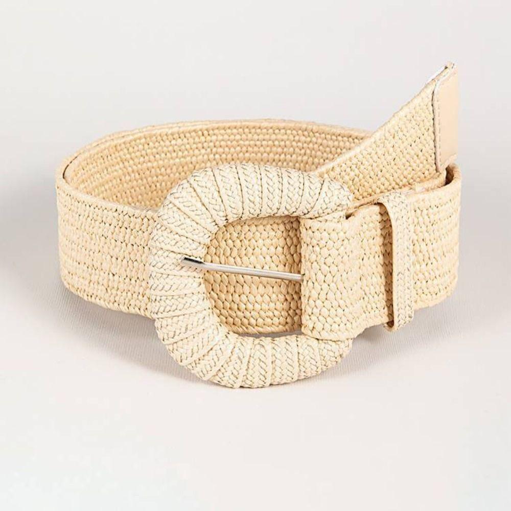 LuoShuai686 PP Gras Pin Gesp Riemen Brede Rok Accessoires Nieuwe Taille Riem wit