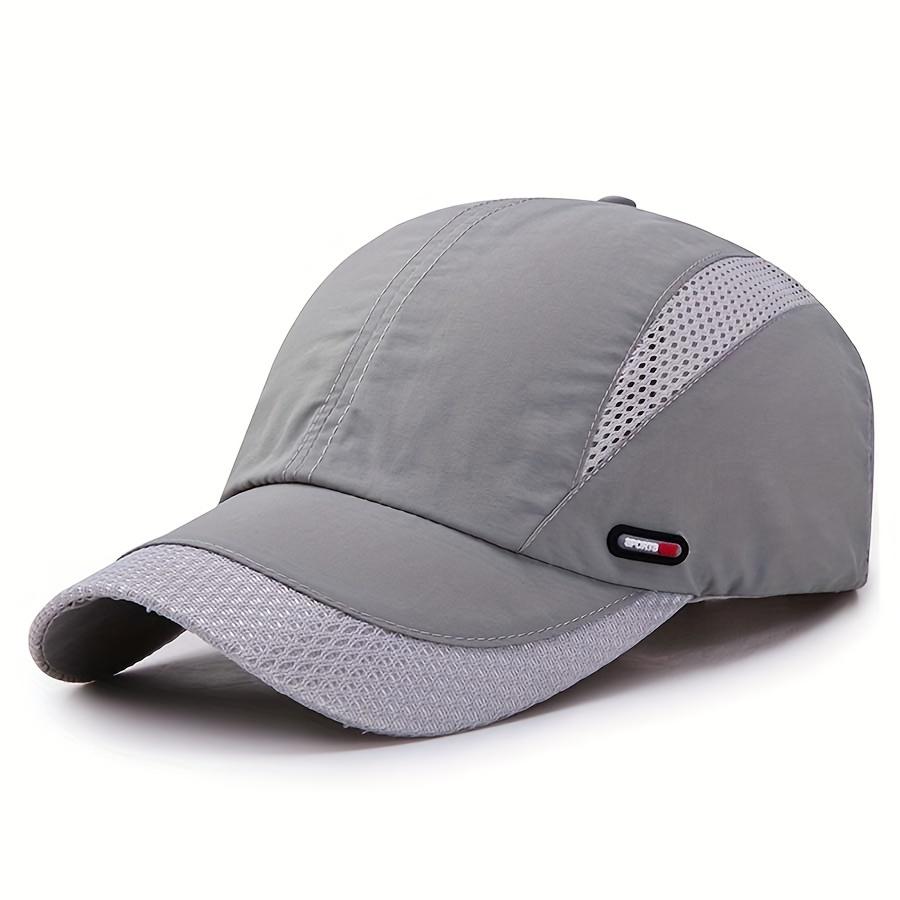 Hats Summer Dunne ademende outdoor honkbalpet Outdoor snel drogende hardloophoeden Casual verstelbare sporthoed voor vrouwen en mannen beige