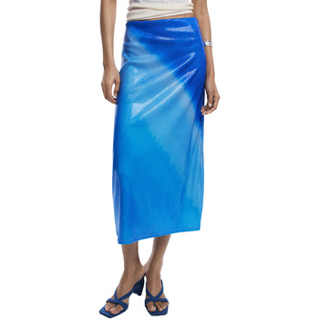 Desigual Rok  REPRIS FAL BLUE 25WWFKX0