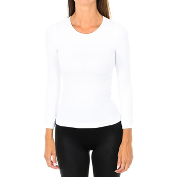 Intimidea T-Shirt Lange Mouw  210262-BIANCO