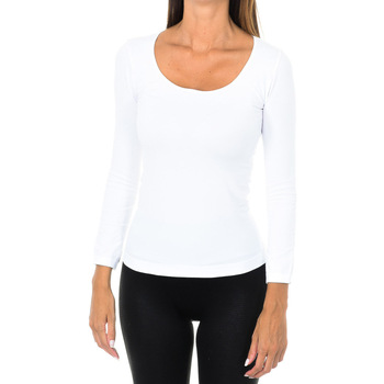 Intimidea T-Shirt Lange Mouw  210397-BIANCO