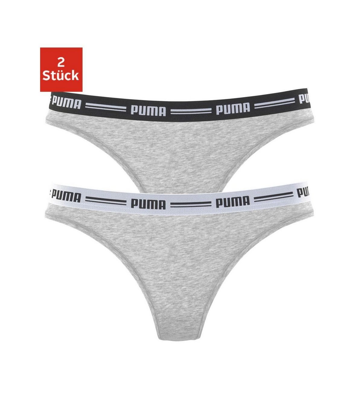 PUMA String Iconic met zachte logoband (2 stuks, Set van 2)