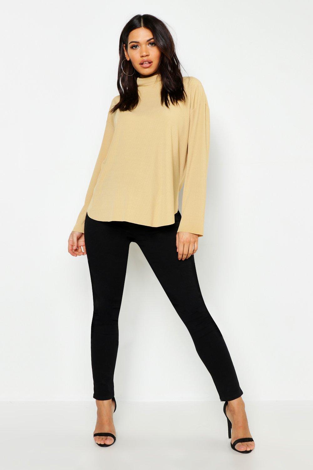 Boohoo Zwangerschap Super Stretch Skinny Jeans, Black