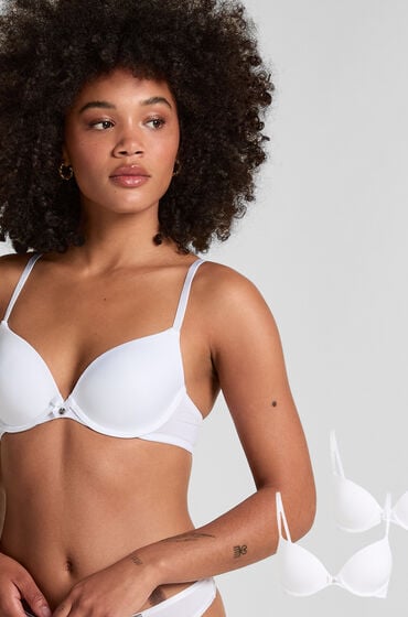 Hunkemöller 2-pack voorgevormde beugel bh Wit