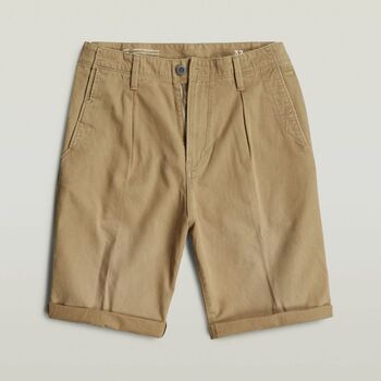 G-Star Raw Korte Broek  D24544 C962 PLEATED CHINO-B444 SAFARI