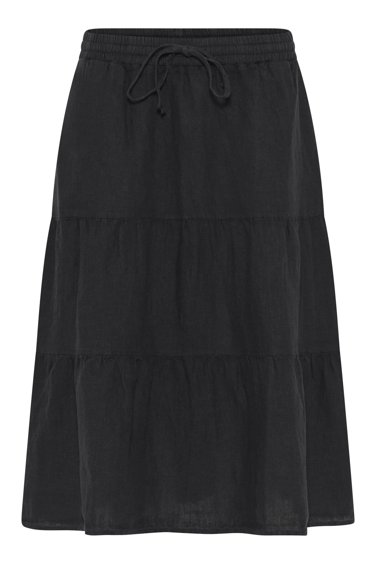IN FRONT LINO SKIRT 16237 999 (Black 999)