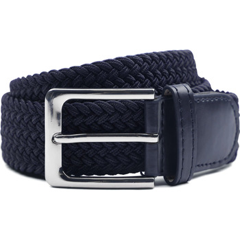 Suitable Riem  Geweven Riem Donkerblauw