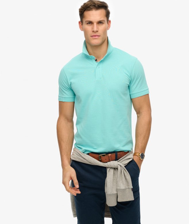 Superdry City Piqué Poloshirt Blue