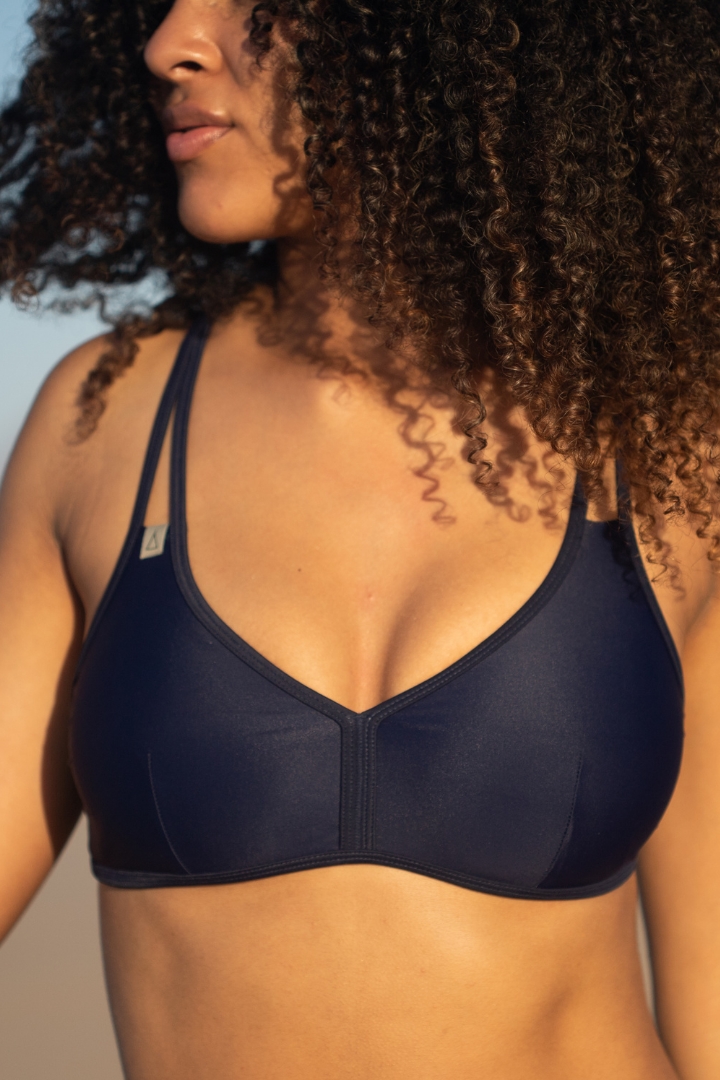 Inaska Damen vegan Bikinioberteil Multiway Chill Classic Dunkelblau