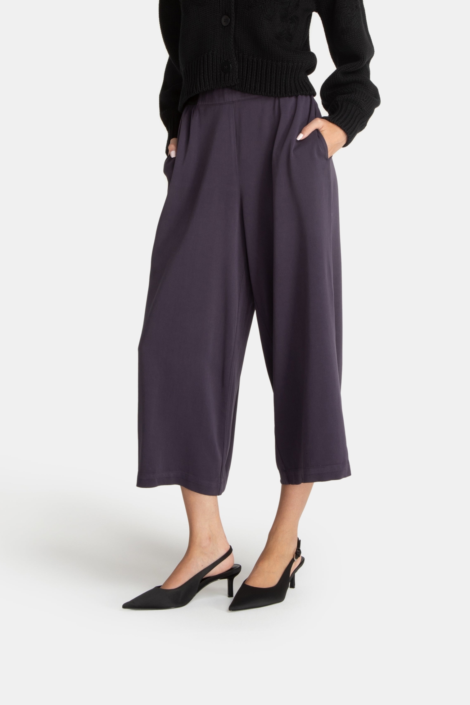 Lovjoi Damen vegan Culottes Tavira Aubergine Lila