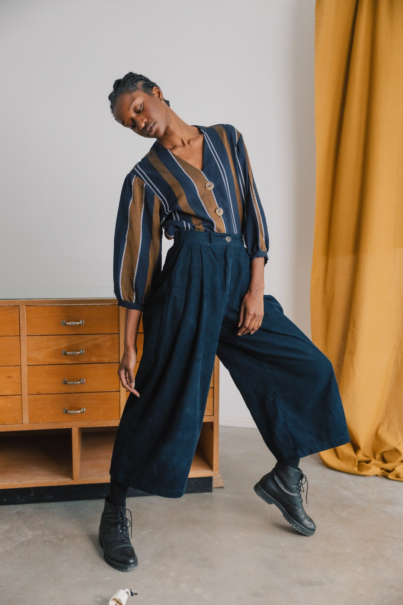 Jyoti Fair Works Damen vegan Culotte Awa Nachtblau