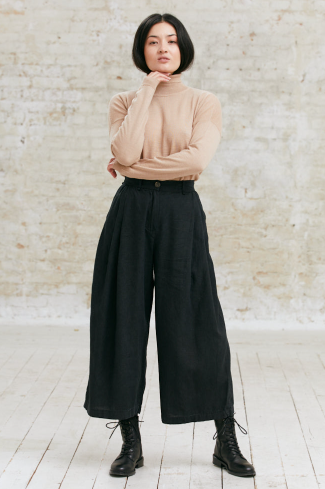 Jyoti Fair Works Damen vegan Culotte Awa Schwarz