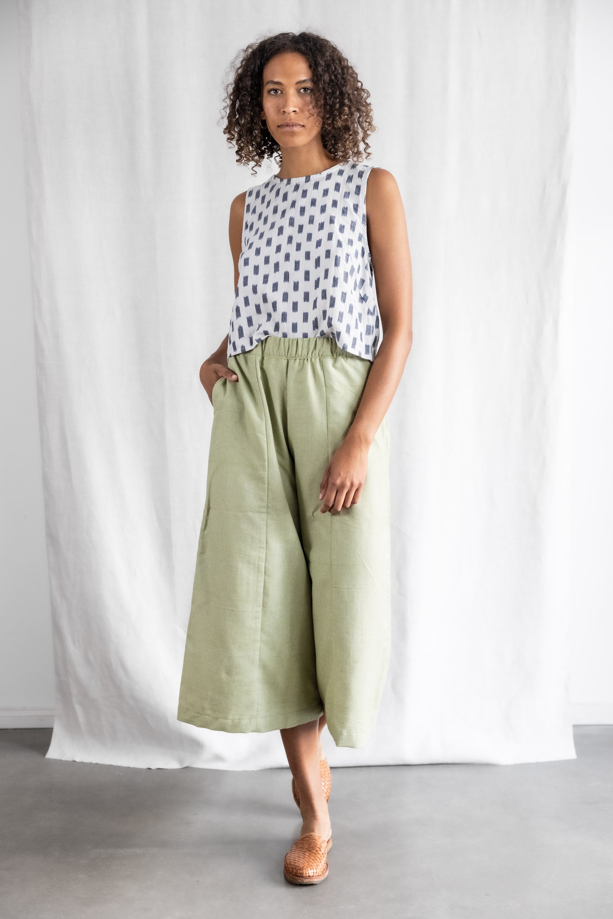 Jyoti Fair Works Damen vegan Culotte Padma LindgrÃ¼n