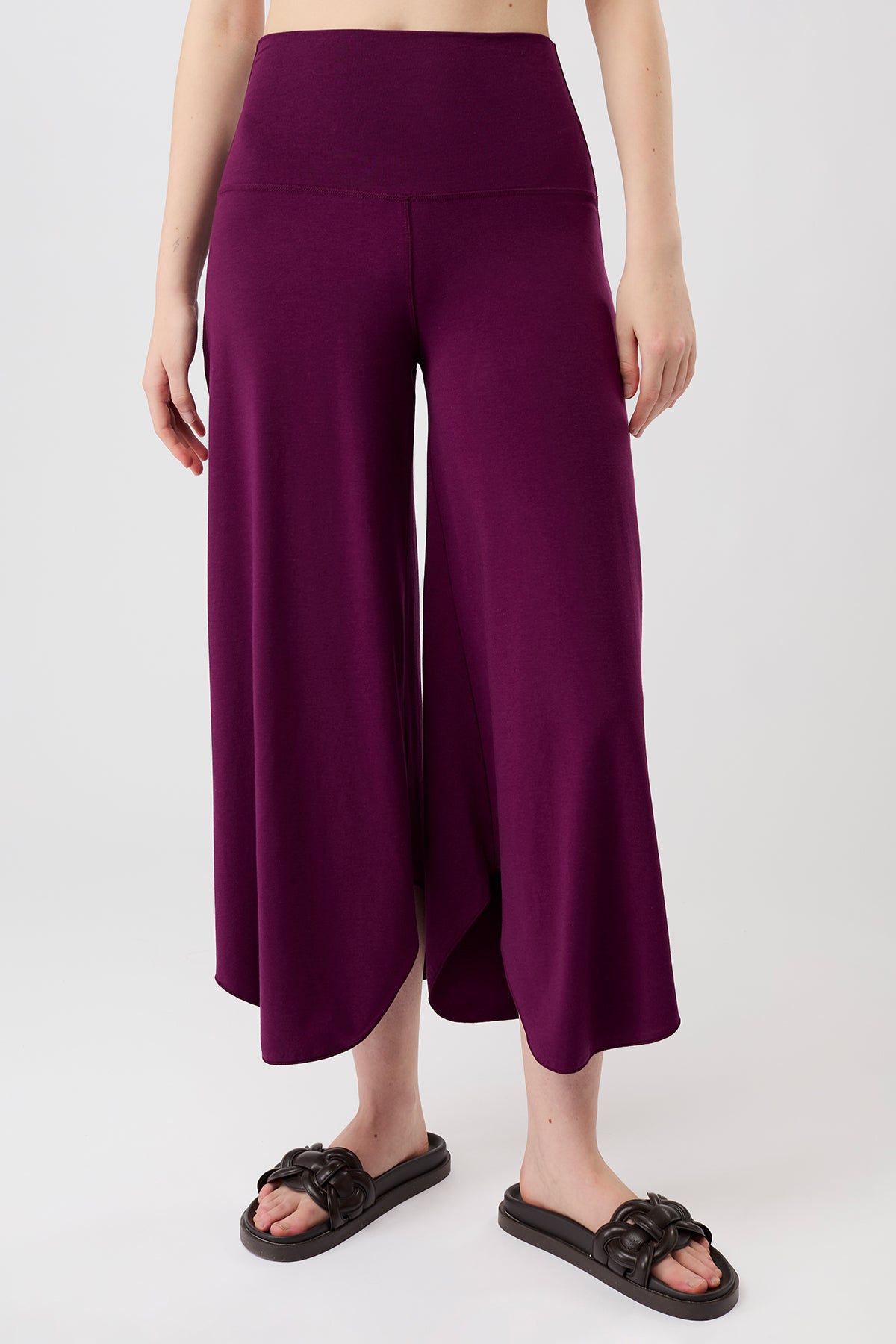 Mandala Damen vegan Hose Tulpe Pflaume Lila