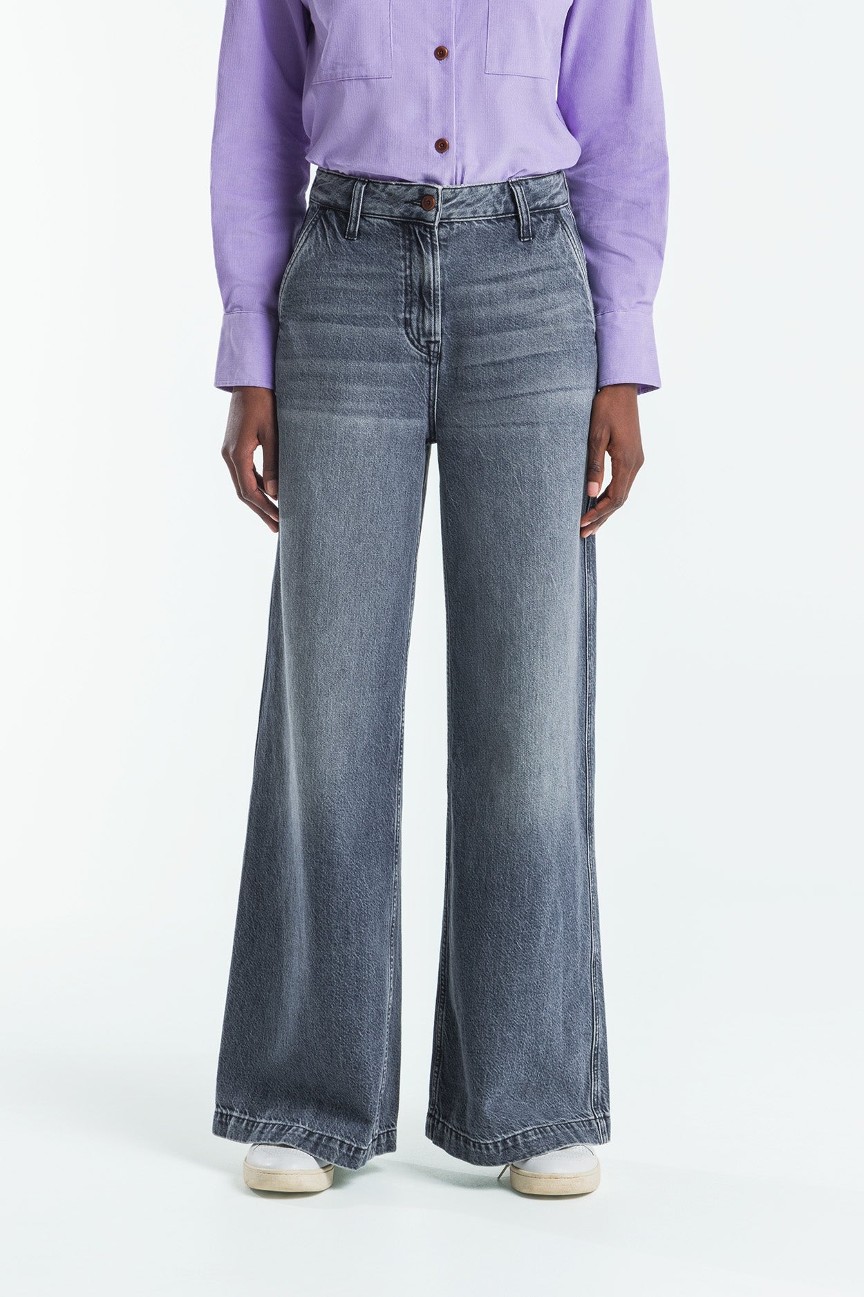 Kings Of Indigo Damen vegan Jeans Lilibet Jim Whale Blau