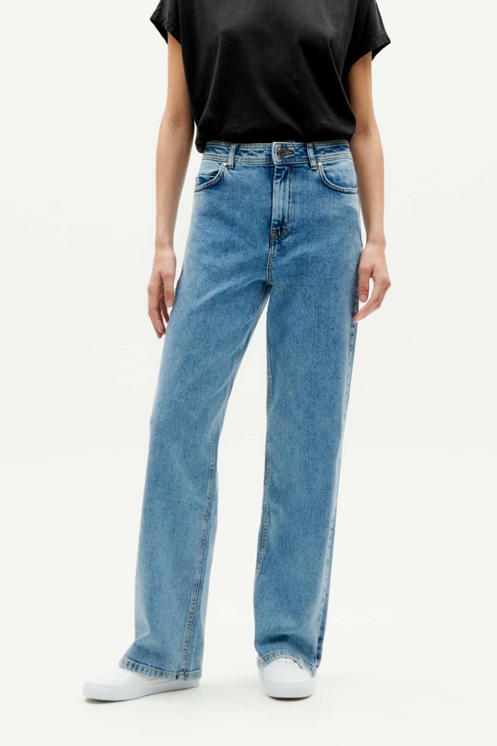 Thinking mu Damen vegan Jeans Theresa Light Denim