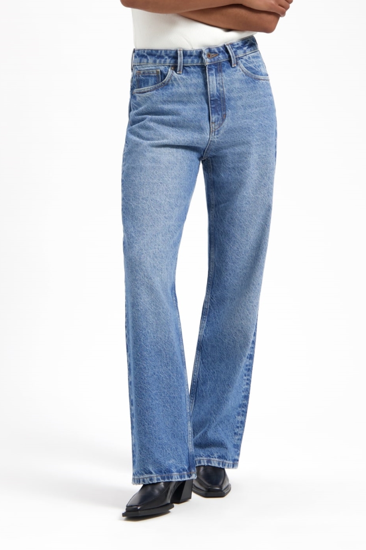 Kuyichi Damen vegan Jeans Izabella Straight Old Blue