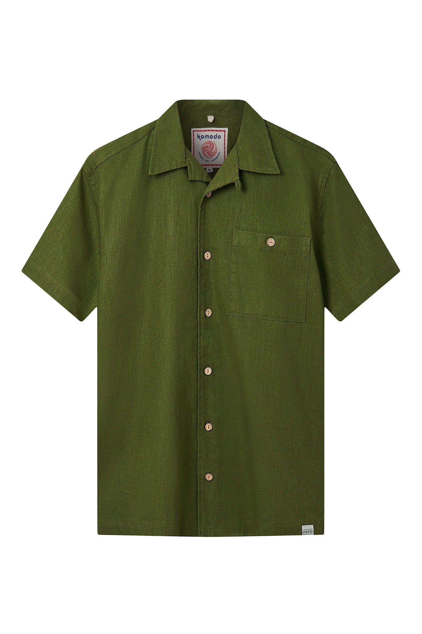 KOMODO Herren vegan Hemd Spindrift Khaki