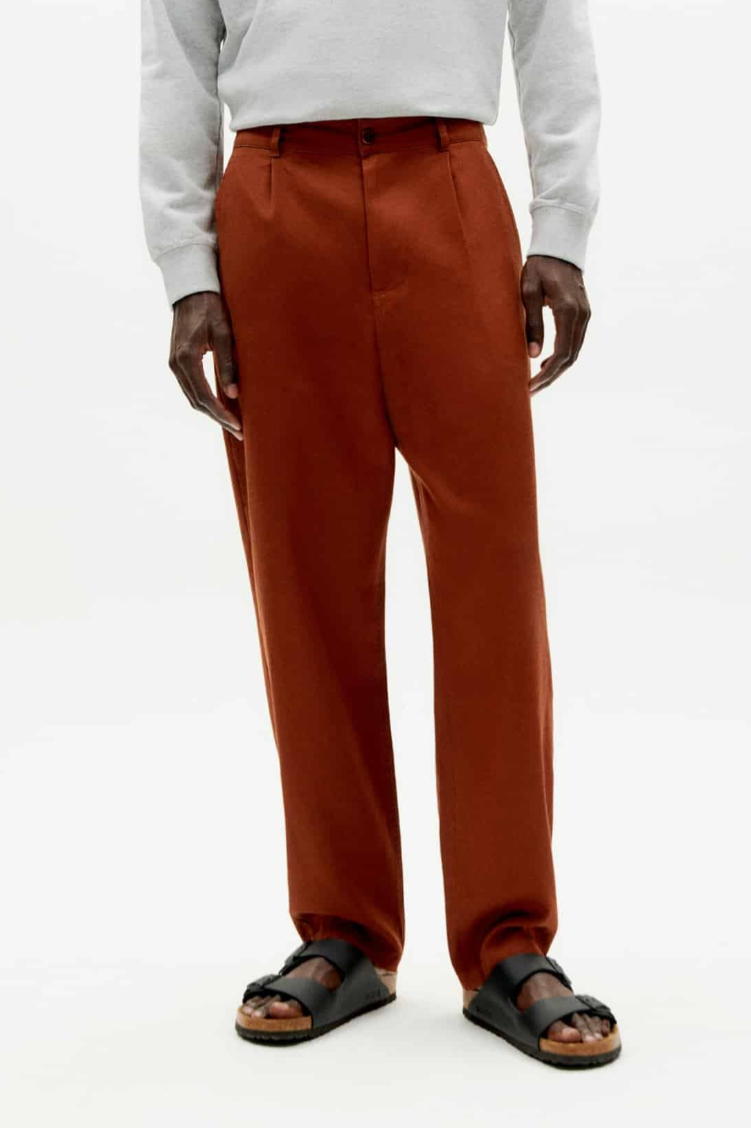 Thinking mu Herren vegan Hose Moero Toasted Brown