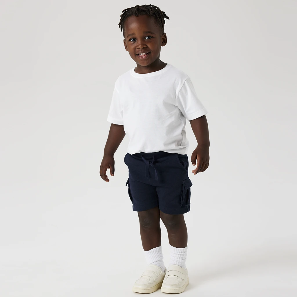 Name It-collectie Korte cargo sweat broek Oli (dark sapphire)