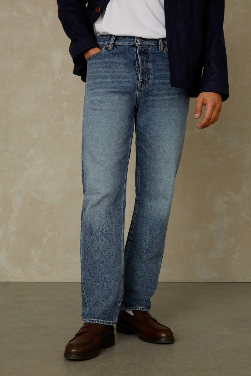 Kings Of Indigo Herren vegan Jeans Roy Vintage Hellblau