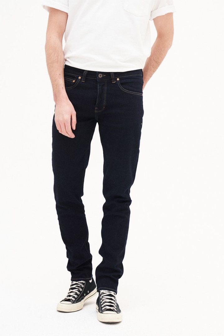 Kuyichi Herren vegan Jeans Jamie Slim Dark Rinse