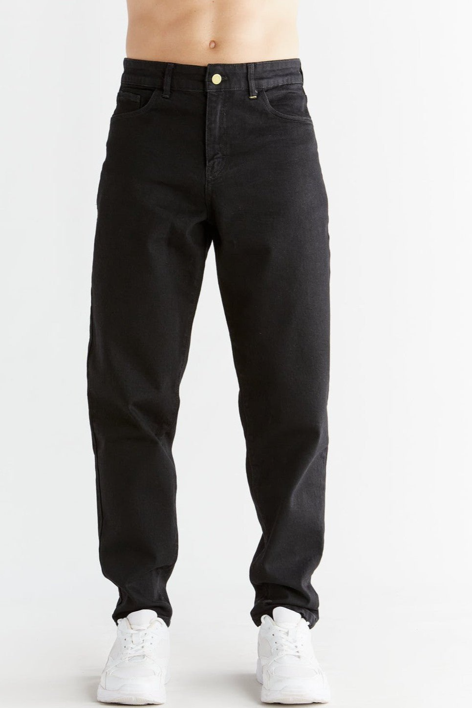 Evermind Herren vegan Karotte Fit Kohle Schwarz