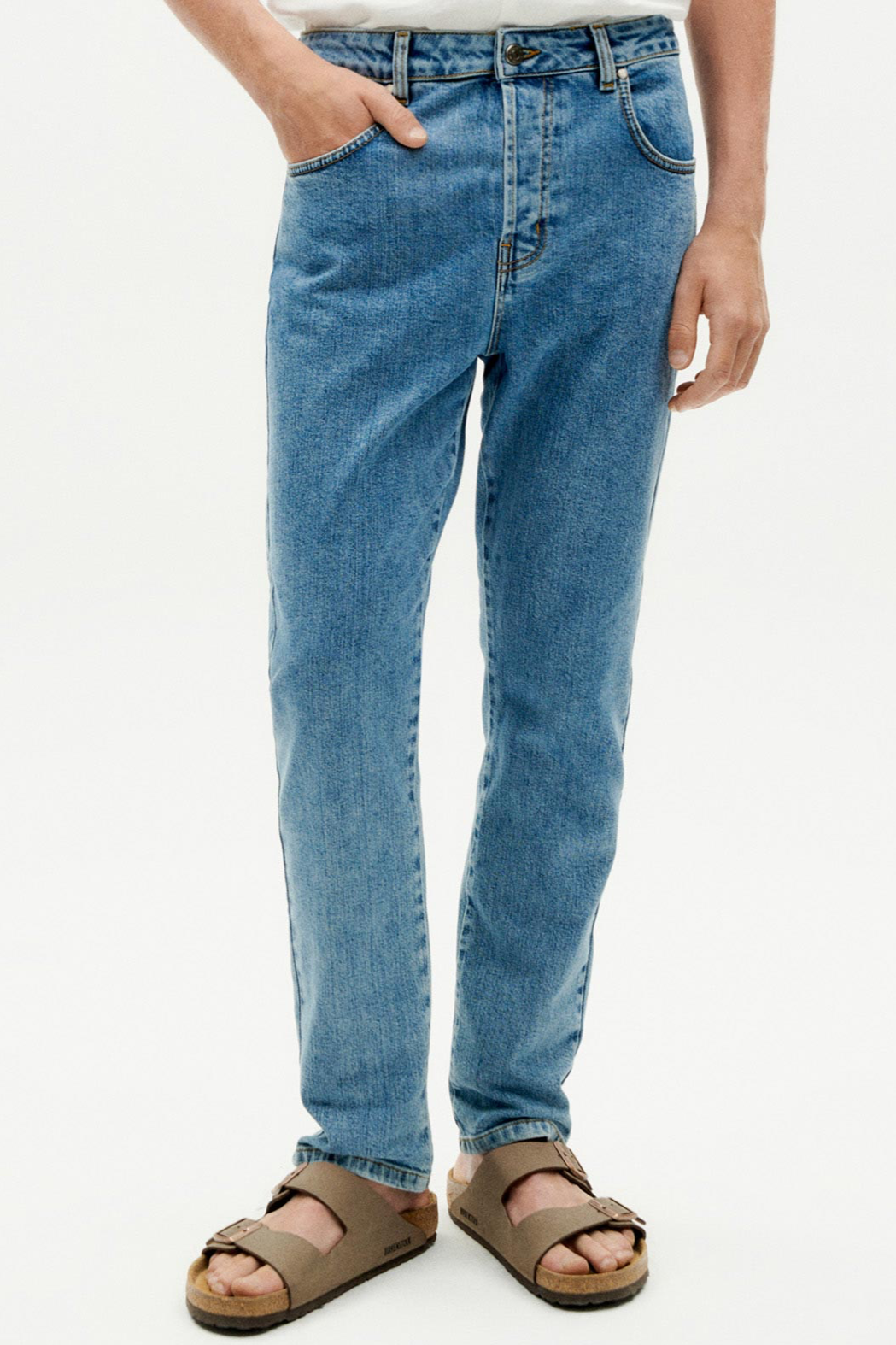 Thinking mu Herren vegan Jeans 5 Pockets Blau