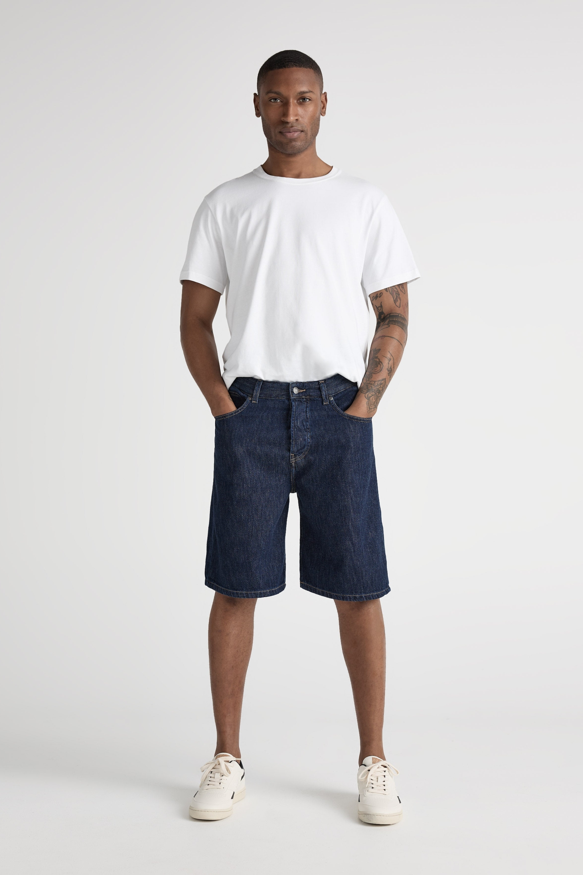 MUD Jeans Herren vegan Denim Short James Stone Indigo