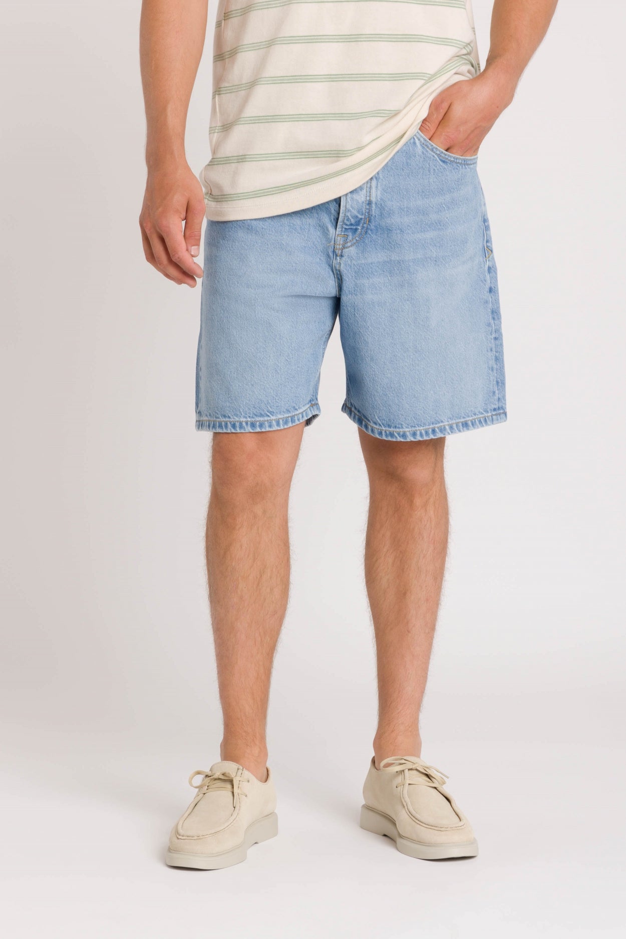 Kings Of Indigo Herren vegan Shorts Mid Adelio Blau Reef