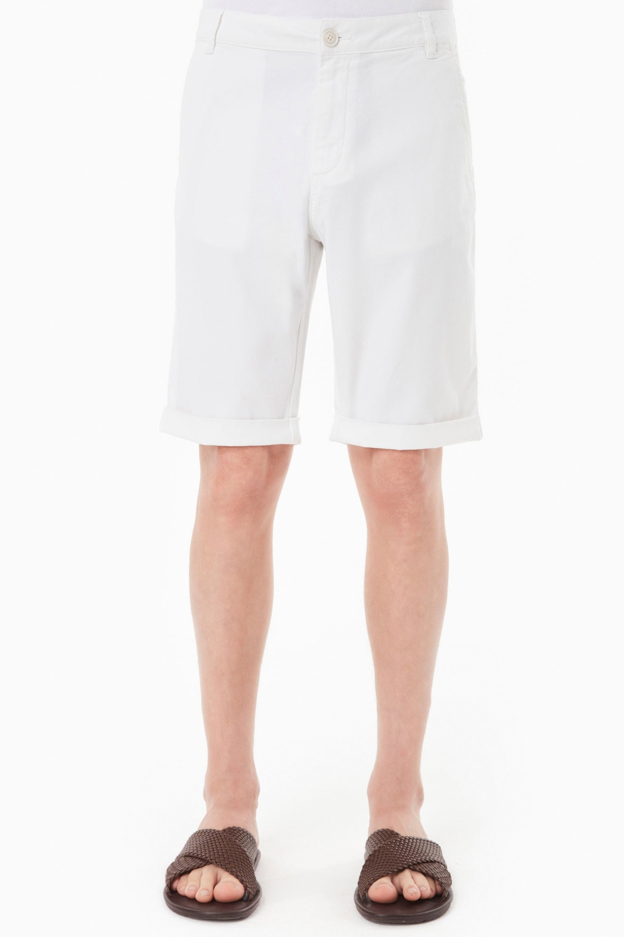 ORGANICATION Herren vegan Shorts Regular Fit WeiÃŸ