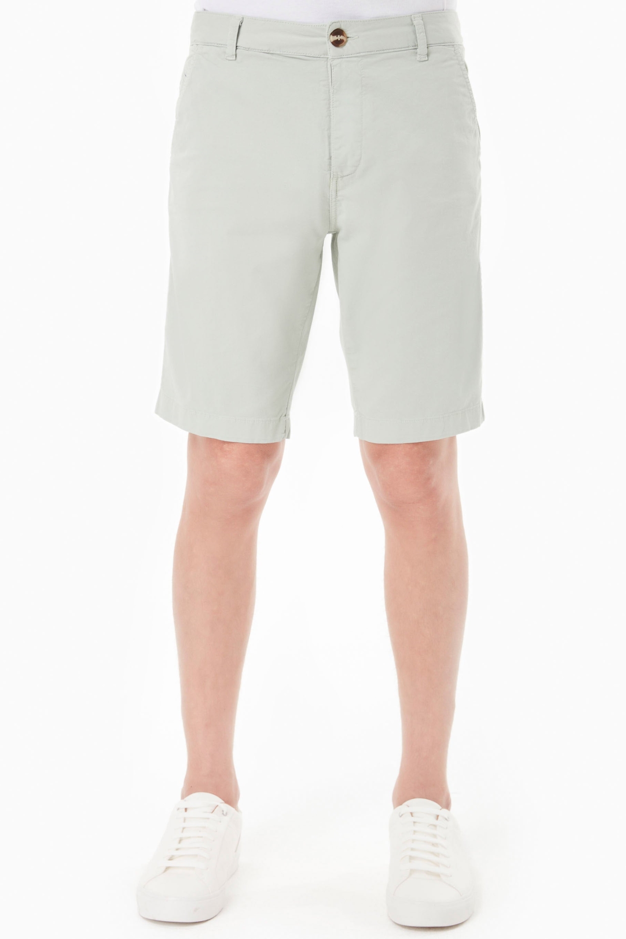 ORGANICATION Herren vegan Shorts Chino Slim Fit GrÃ¼n Moss