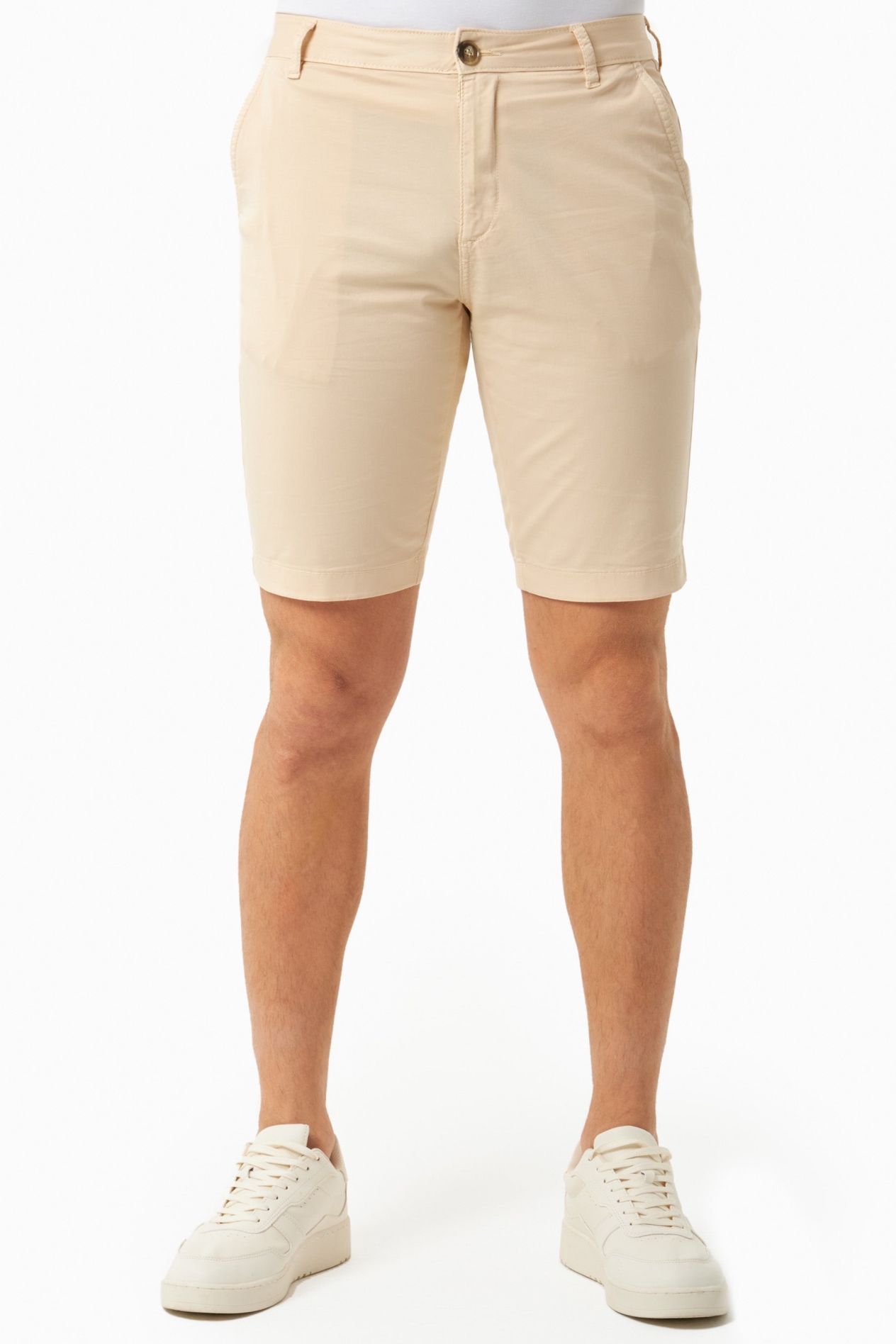 ORGANICATION Herren vegan Shorts Slim-Fit Chino Beige