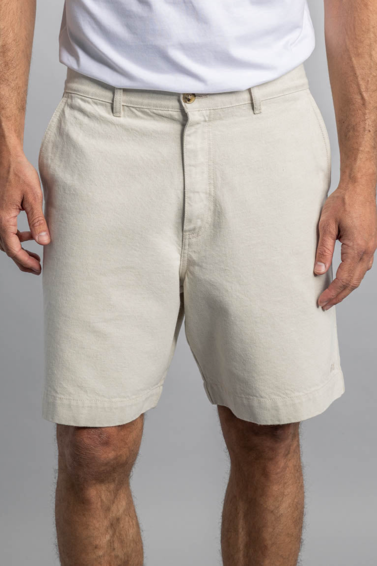 DIRTS Herren vegan Kurze Bermudas UngefÃ¤rbt Beige