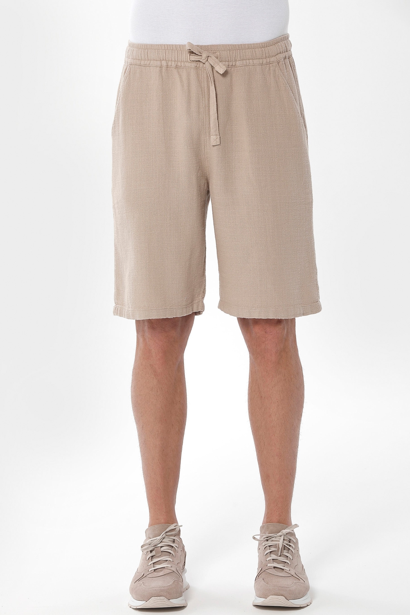 ORGANICATION Herren vegan Kurze Hose Beige